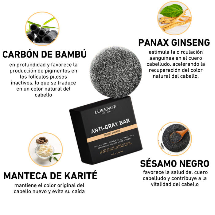 Lorenge — Champú en Barra Anticanas — LLEVA 3 Y PAGA 2 (Promoción Exclusiva)